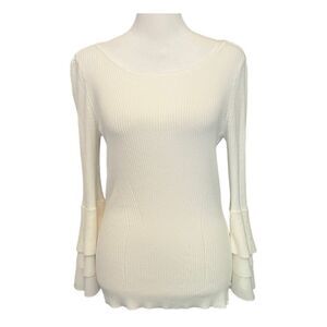 White House Black Market Women’s Tiered Long Sleeve Sweater​​​